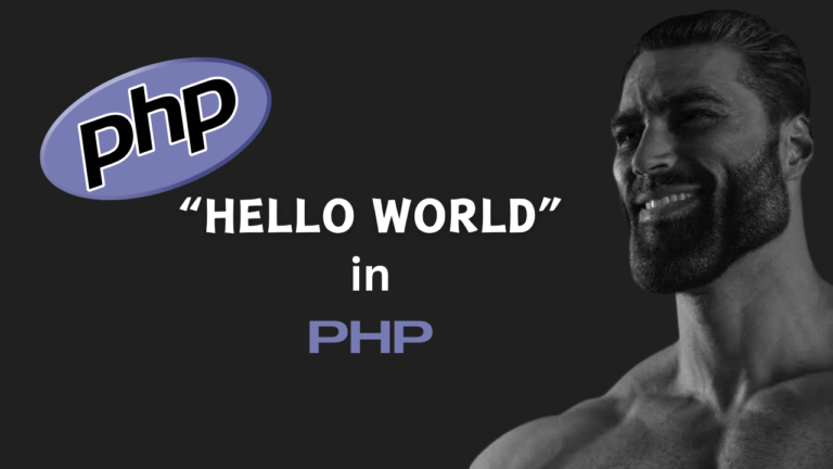 hello world in php